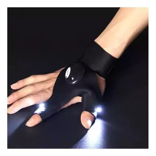 Guantes luminosos linterna LED