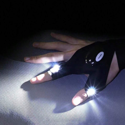 Guantes luminosos linterna LED