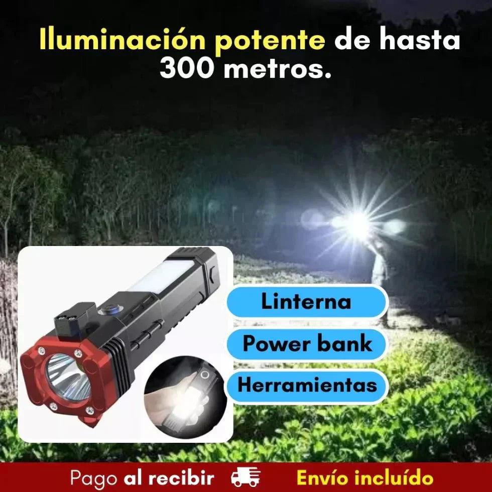 LUXHAMMER™ - Linterna recargable 4 en 1